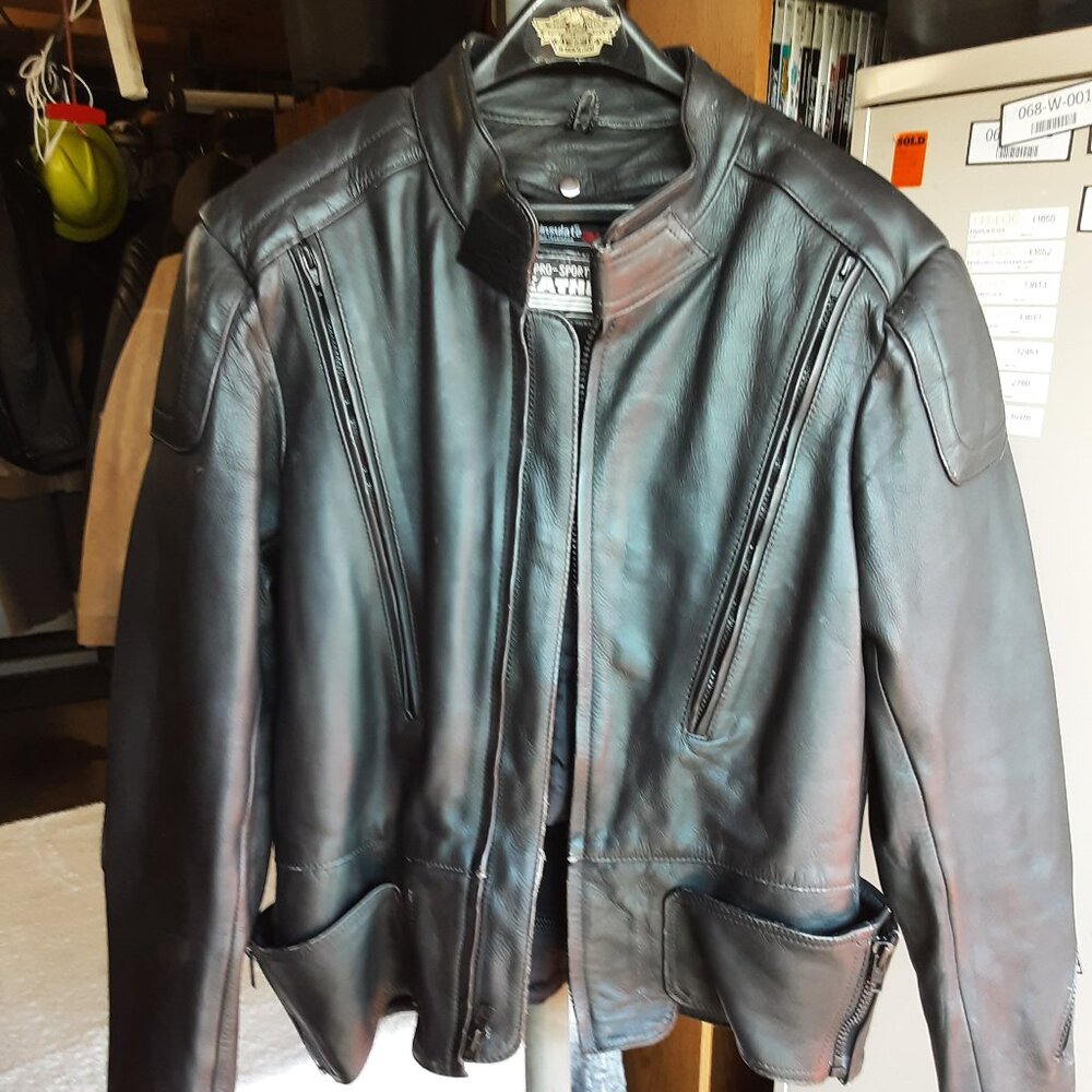 Pro Sports Men’s Leather Motorcycle Coat